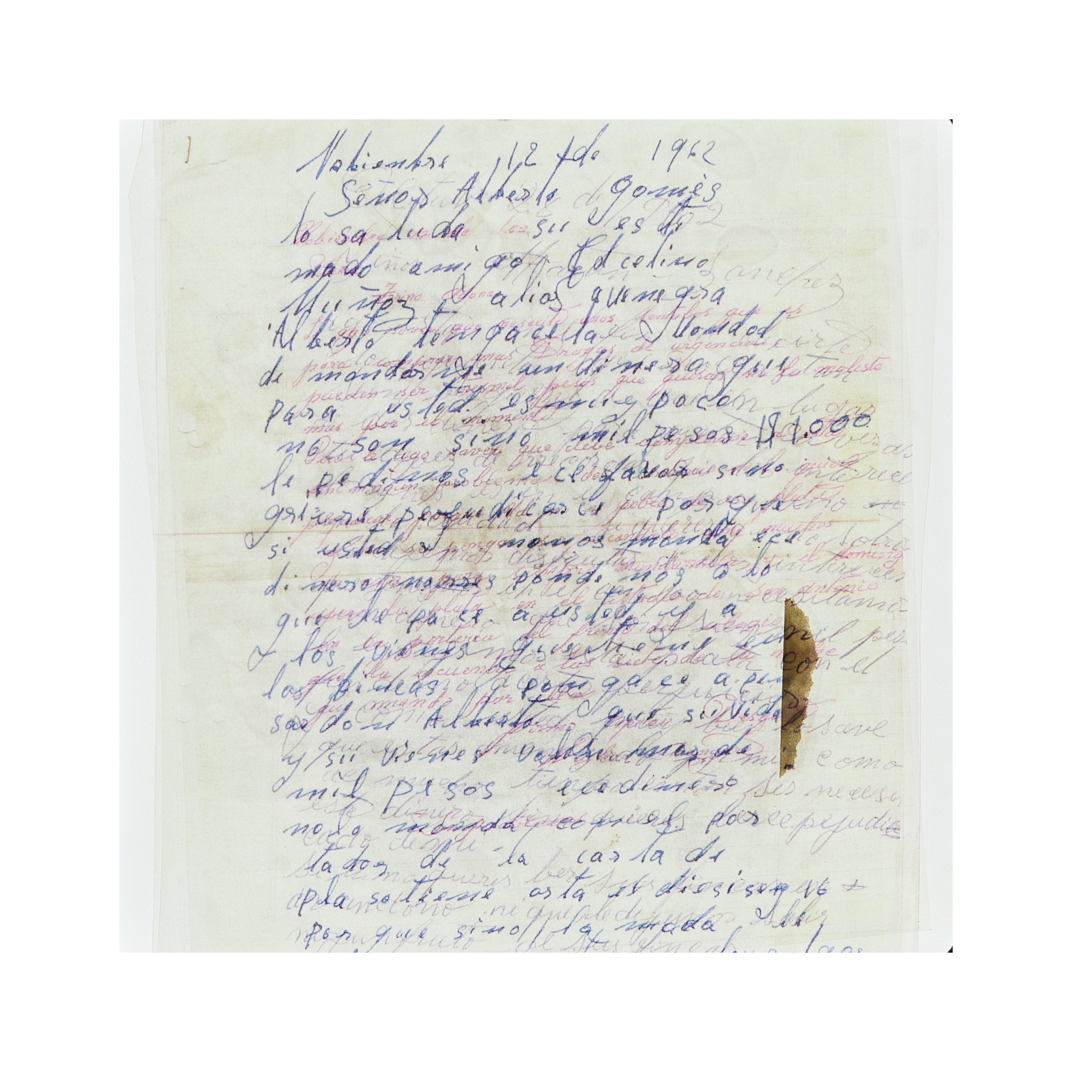Letter detail
