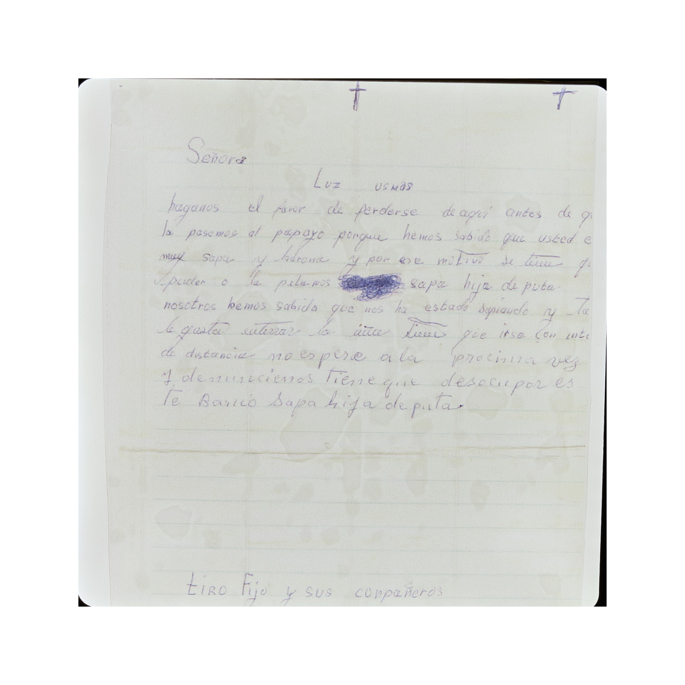 Letter detail