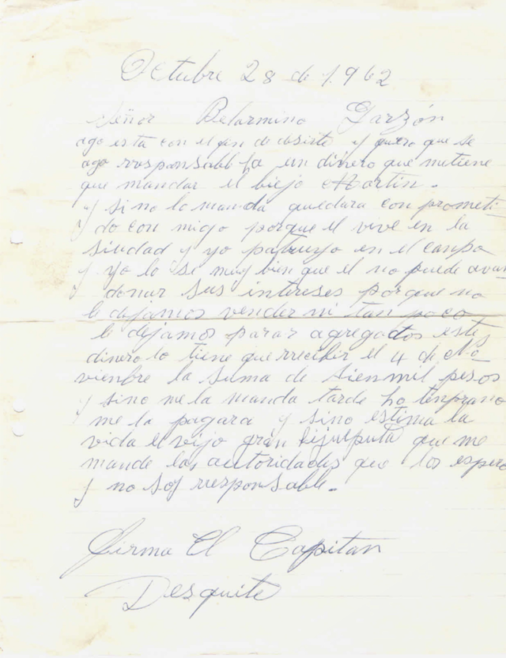 Historical archive document
