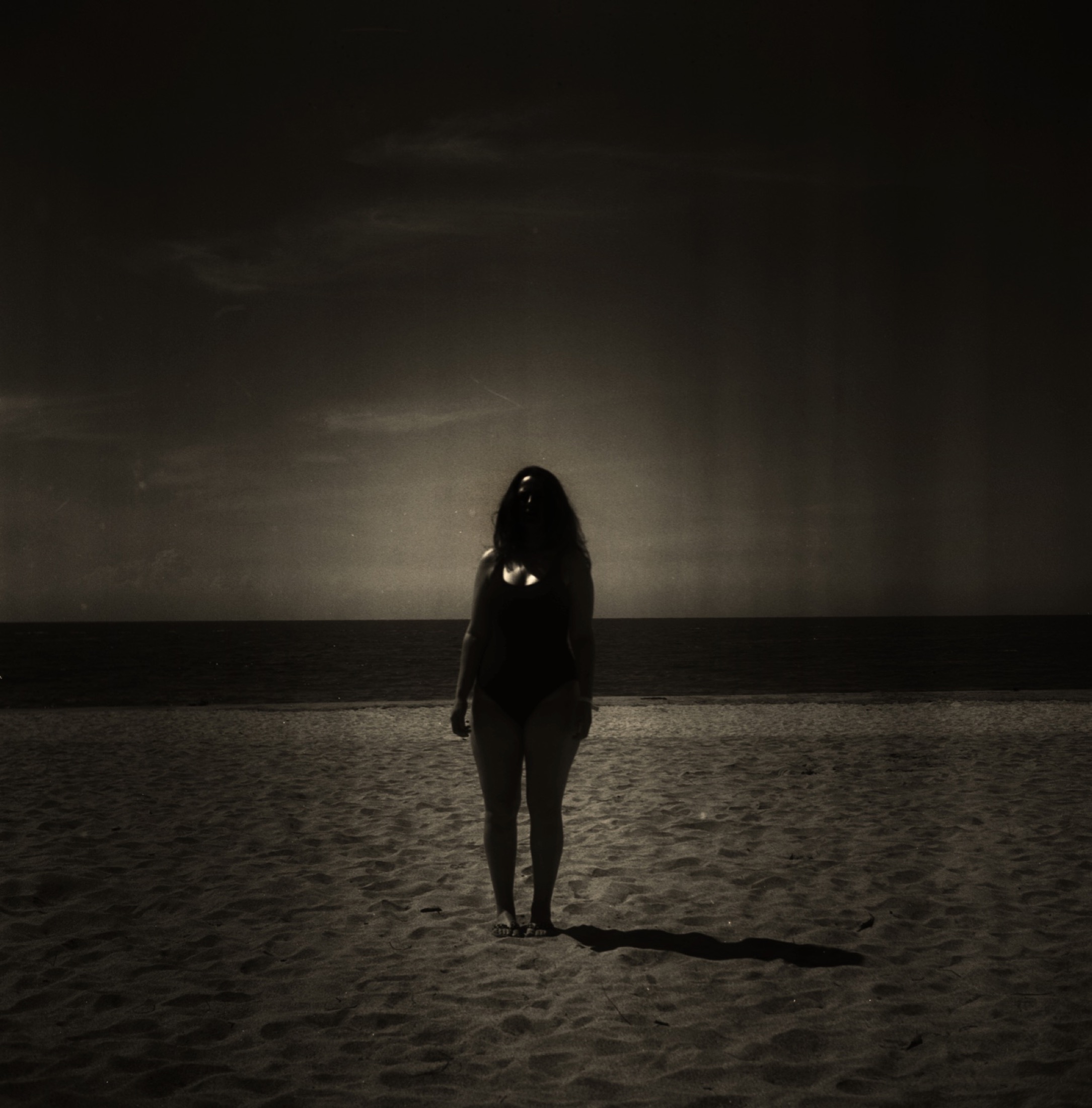 Silhouette on the beach