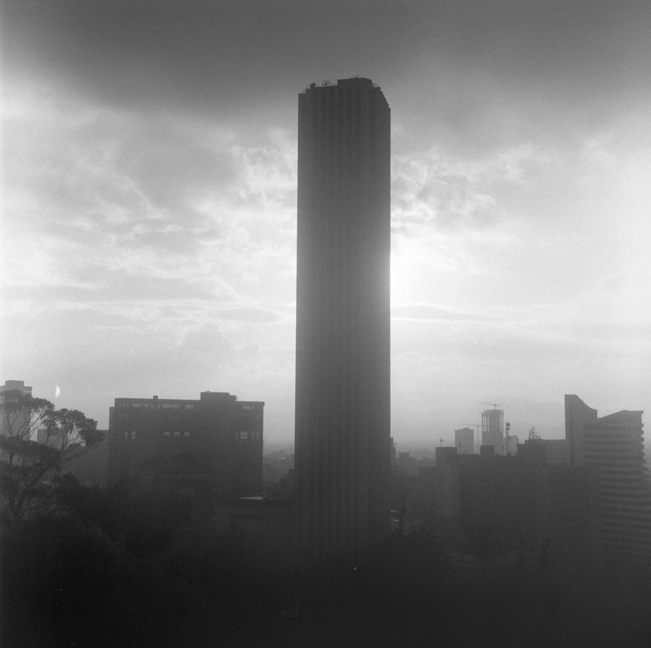 Towers in the fog, another view